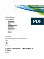 Clinker Manufacture Clinker Formation Docx