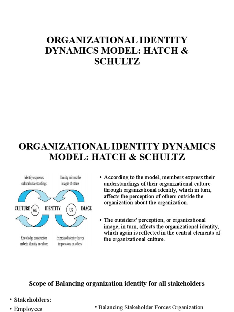 Dynamics of Organizational Identity | PDF