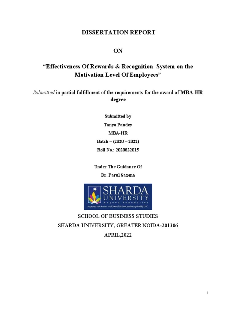 Rewards and Employee Motivation Study | PDF | Motivation | Motivational
