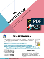 La INVESTIGACION (GUIA PEDAGOGICA 1ER AÑO CASTELLANO)