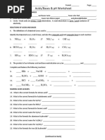 Acids Bases and PH Worksheet