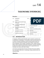 Taxonomic Evidences: Structure