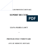 Protetica MD III PFU Suport de Curs Liana Lascu