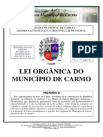 Lei Organica do Municipio de Carmo-RJ (1)