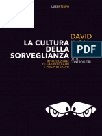 Libro - David Lyon - La Cultura Della Sorveglianza - Come La Società Del Controllo Ci Ha Reso Tutti Controllori