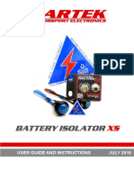 Cartek Battery Isolator Xs Instructions