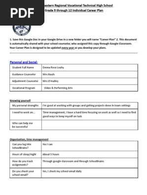 career plan  