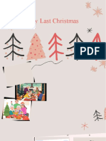 Mensaje de Feliz Navidad Con Ilustraciones Sencillas de Pinos y Estrellas Con Fondo Blanco Etiqueta