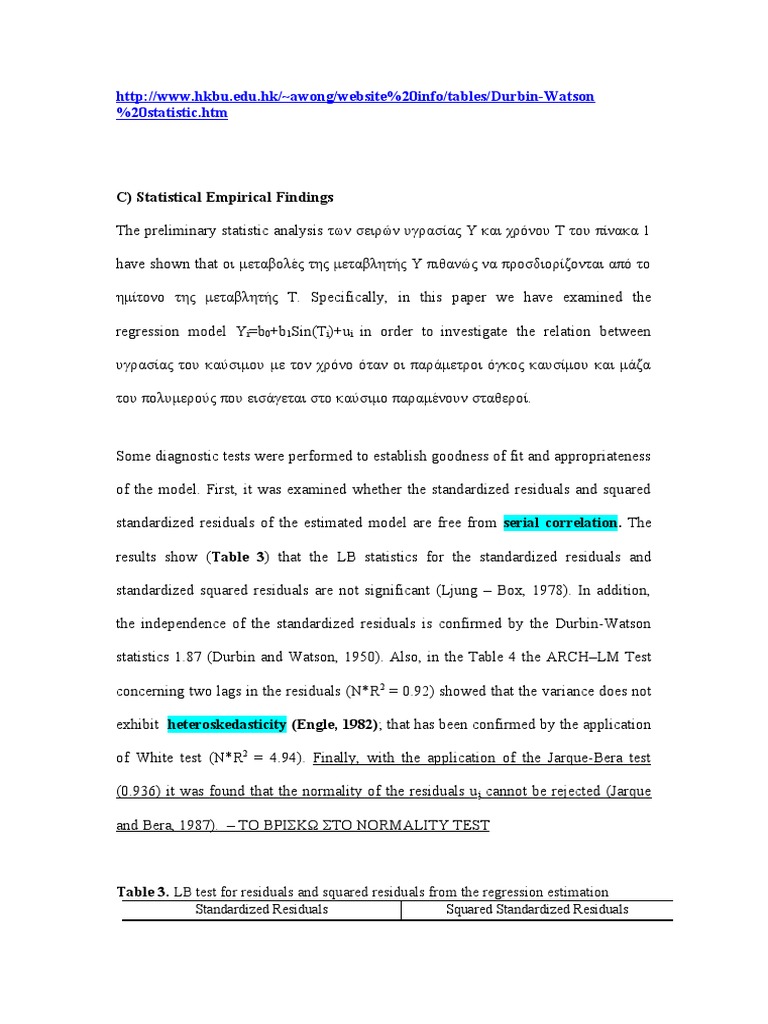C) Statistical Empirical Findings: Statistic - HTM | PDF | Errors And ...