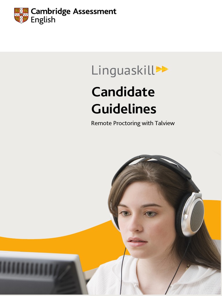 Linguaskill Candidate Guidelines Pdf Login Test Assessment
