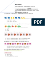 Evaluación de Matemática Patrones y Longitud