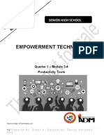 EMPOWERMENT TECHNOLOGY - Week 3 4 - Module