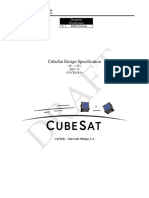 Draft: Cubesat Design Specification