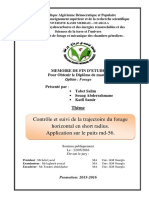 Controle Et Suivi de La Trajectoire Du Forage Horizontal en Short Radius Application Sur Le Puits Md-56