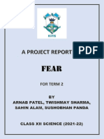 Certificate of Completion for Fear Project