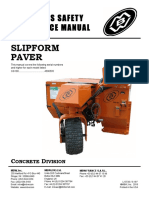 Slipform Paver: Operator'S Safet Y and Service Manual