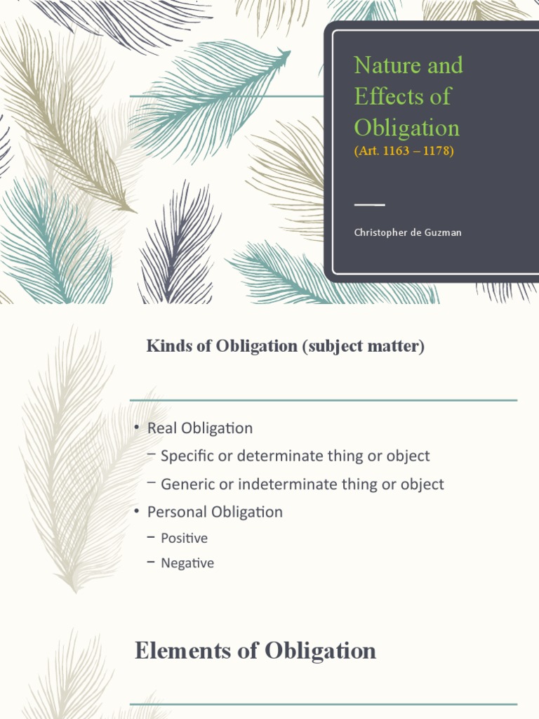 Understanding Obligations in Law | PDF | Negligence | Legal Liability
