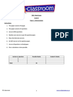 EMS-Mock Exam Grade 8 Paper 1 - Memorandum Instructions:: Www.e-Classroom - Co.za