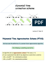 Polynomial Time Approximation Scheme