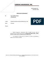 Cotizacion - Ing. Jonathan Paula - Carretera de Mata Larga - Azlor - San Fco. de Macoris - Enero 2022