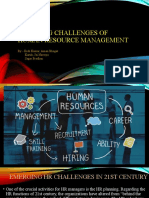 Emerging Challenges of Human Resource Management