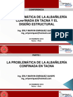 Albanileria Confinada en Tacna y El Diseno Estructural