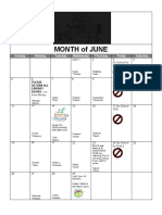 Month of June