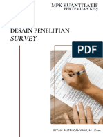 07.MPK Kuantitatif_Desain Penelitian Survey