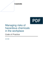 Model Code of Practice Managing Risks of Hazardous Chemicals in The Workplace