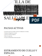 Cartilla de Pausas Activas y Hábitos Saludables