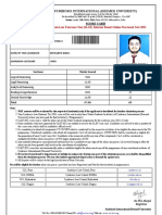 Score Card: Symbiosis Law Entrance Test (SLAT) Internet Based Online Proctored Test 2021