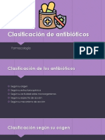 Clasificación de Antibióticos