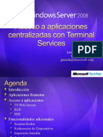 Acceso A Aplicaciones Centralizadas Con Terminal Services