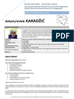 Radovan Karadžić: Case Information Sheet