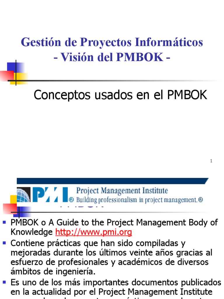 Conceptos Según PMBOK | PDF | Gestión de proyectos | Business