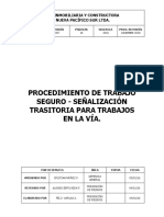 PTS-00 Procedimiento Detrabajo - Señalización Transitoria para Trabajos en La Vía