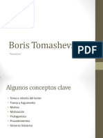 Boris Tomashevski Temática