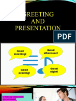 01 Greeting and Presentation