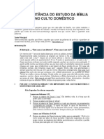 4 - A Importância Do Estudo Da Bíblia No Culto Doméstico