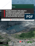 Ahmad Fikri 2020 Problematika Tata Kelola Sumber Daya Alam Dan Tantangan Penegakan Hukum Sektor Sumber Daya Alam Di Kalimantan Selatan