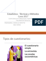 Técnicas Cuantitativas para El Relevamiento de Datos