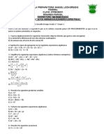 Examen Tercer Parcial Matemáticas I Oswaldo Enrique Barrera Morfin