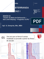 Diseño de Malla de Perforación – Sub Level Stoping – Programa VLIPS