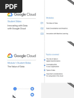 Course 2 - Innovating With Data With Google Cloud