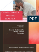 General Guidelines For Master Teacher Promotion 23