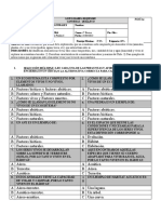 Prueba de Ciencias Cuarto Básico 2022