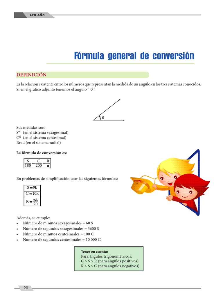 Conversión de Medidas Angulares | PDF | Metrología | Geometría triangular