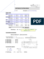 Continuous Footing Design: (N) 12" Cont. Wall Footing