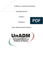 Universidad Abierta y A Distancia de México Topología General Unidad 1 Actividad 2 Oscar Alfredo Zatarain Pedrero