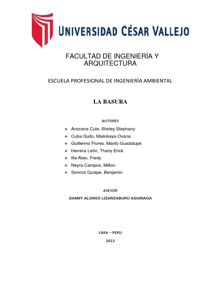 Impacto Global de la Basura Generada | PDF | Residuos | Vertedero